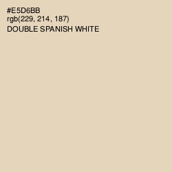 #E5D6BB - Double Spanish White Color Image